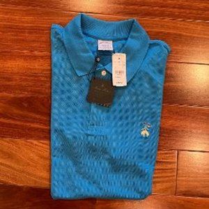 BROOKS BROTHERS POLO MENS LARGE SLIM FIT BLUE NEW WITH TAGS